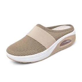 Flat sandals with mesh for women - comfort &amp; style