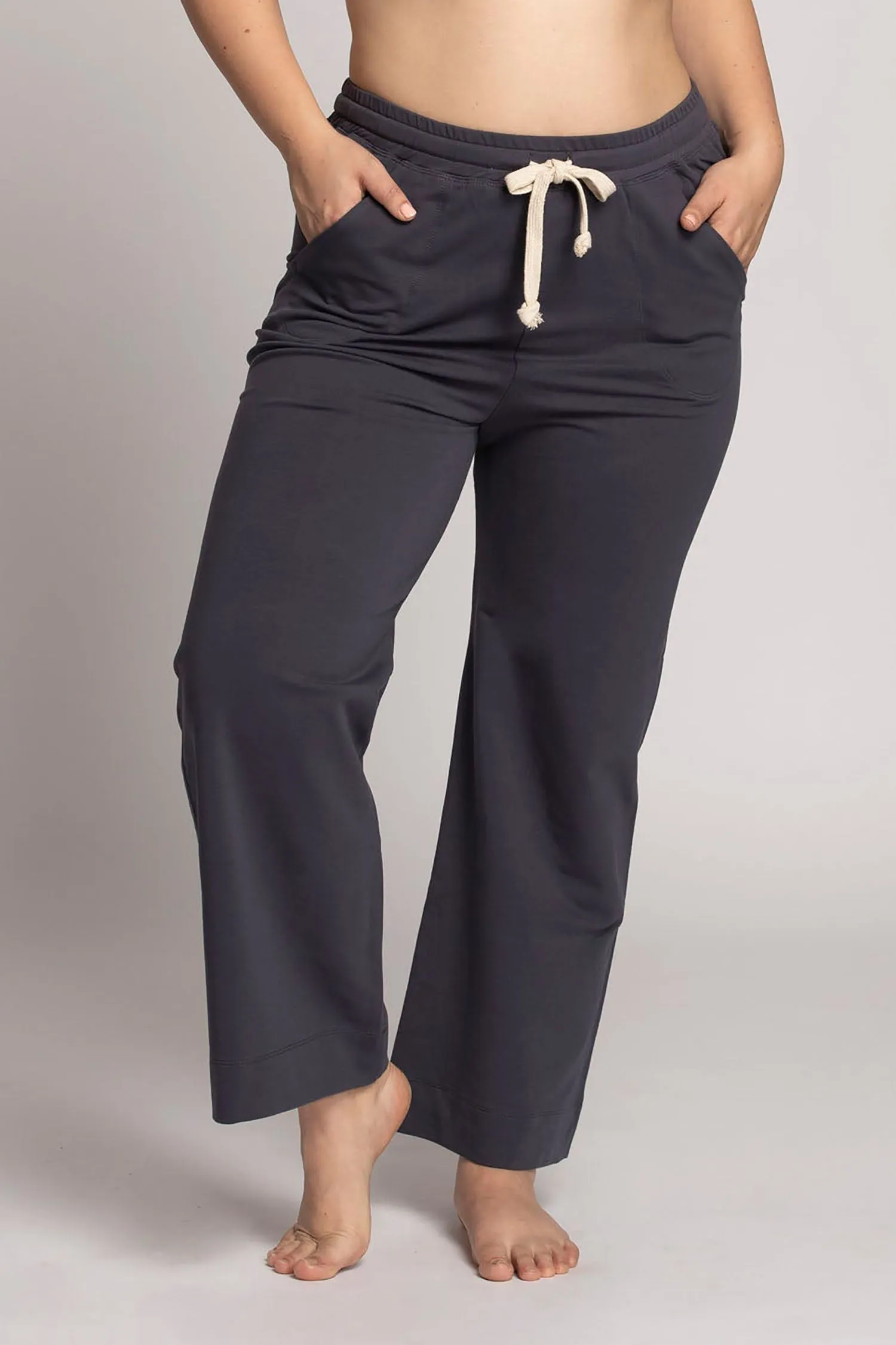 French Terry Wide Leg Lounge Pants