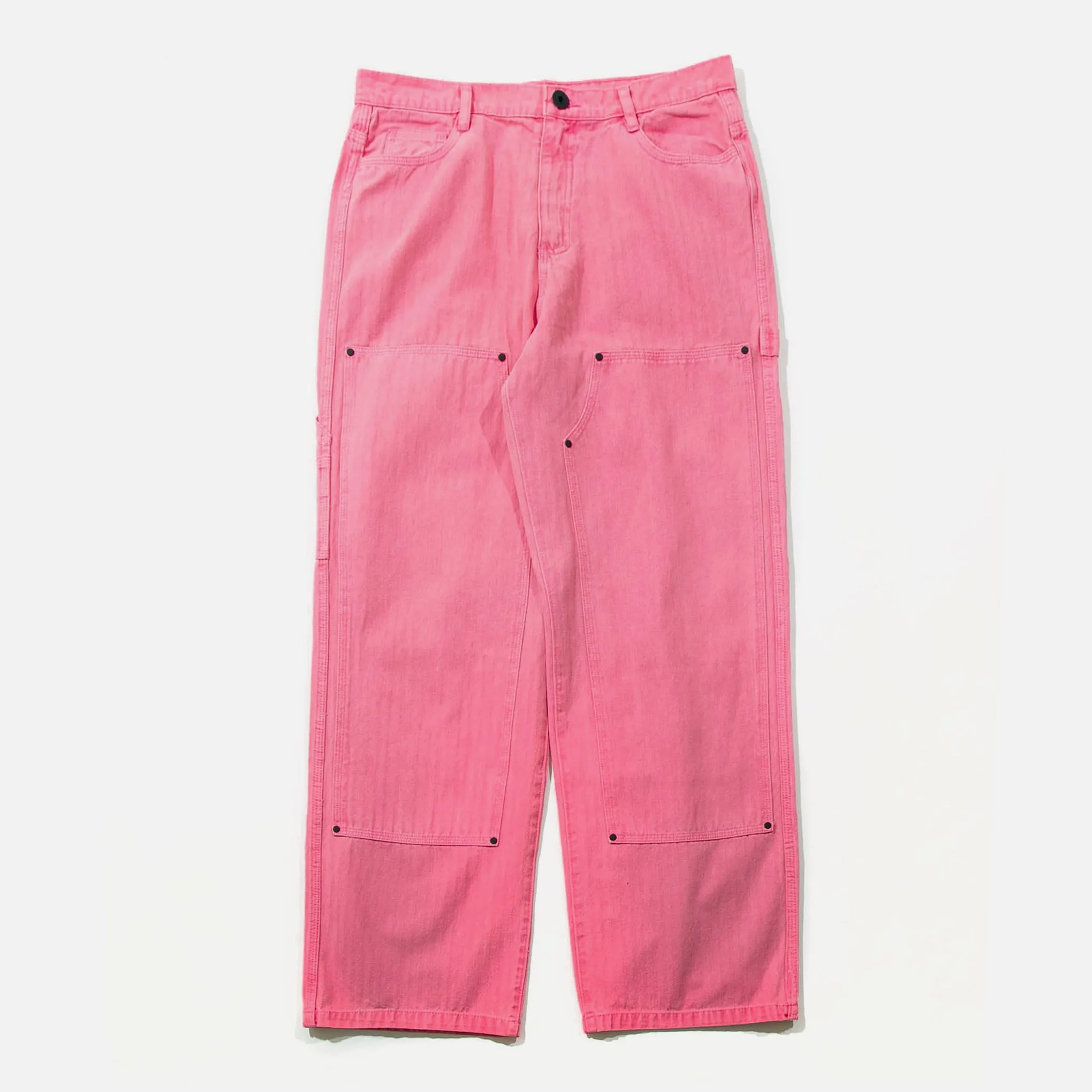 Herringbone Utility Pant - Pink