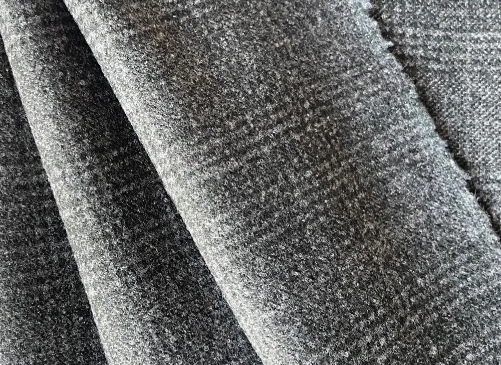 High-End Soft Forest Pine, Charcoal & Artichoke Wool Plaid (Made in Italy)