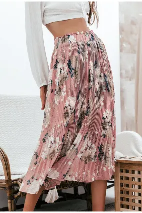 High-Waisted Floral Maxi Skirt