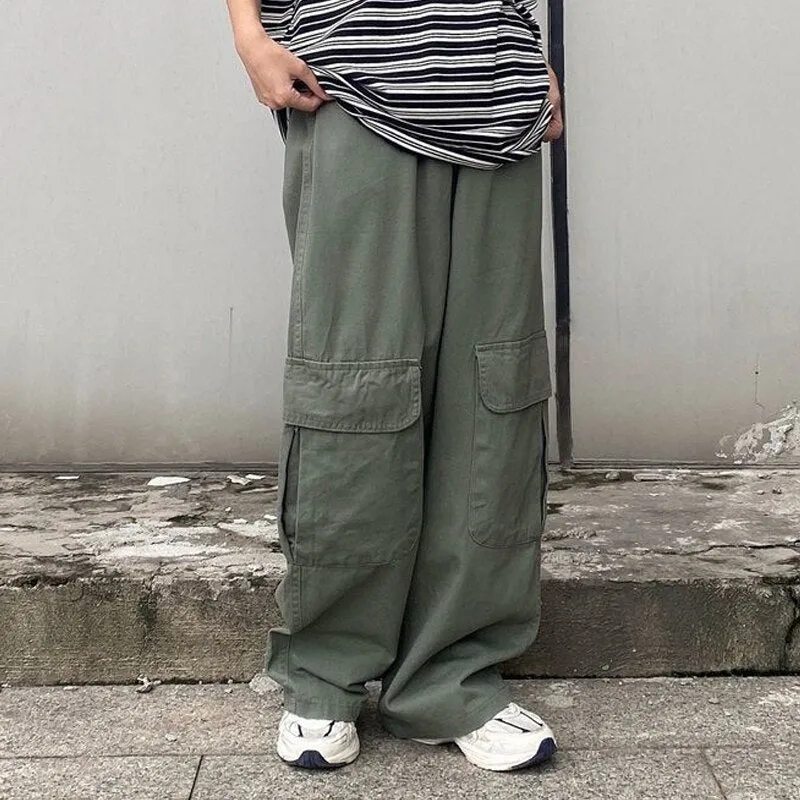 Hip Hop Baggy Jeans Women Oversized Casual Cargo Pants Straight Trousers Goth Harem Techwear Jeans For Women Punk Pants Man Y2K