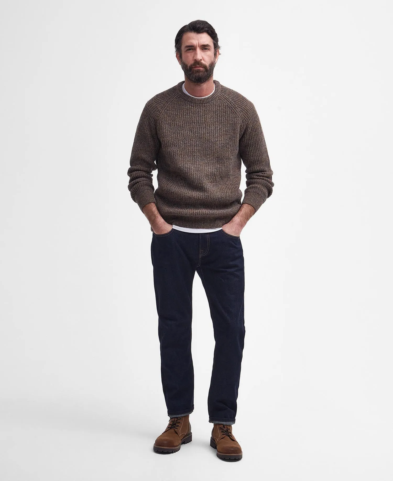 Horseford Crew Neck Jumper - Sandstone