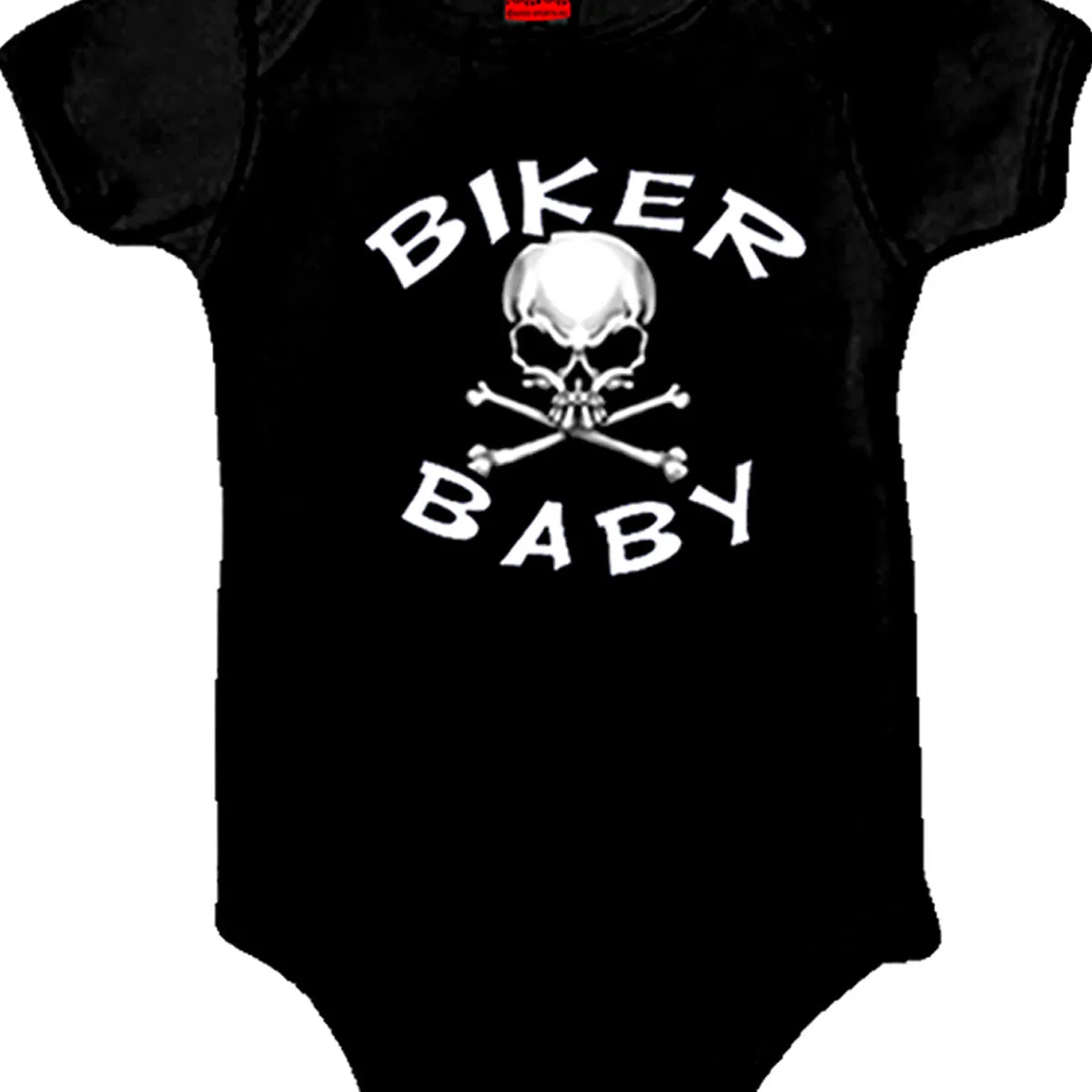 Hot Leathers GYS1015 Kids Biker Baby Skull Black Onesie