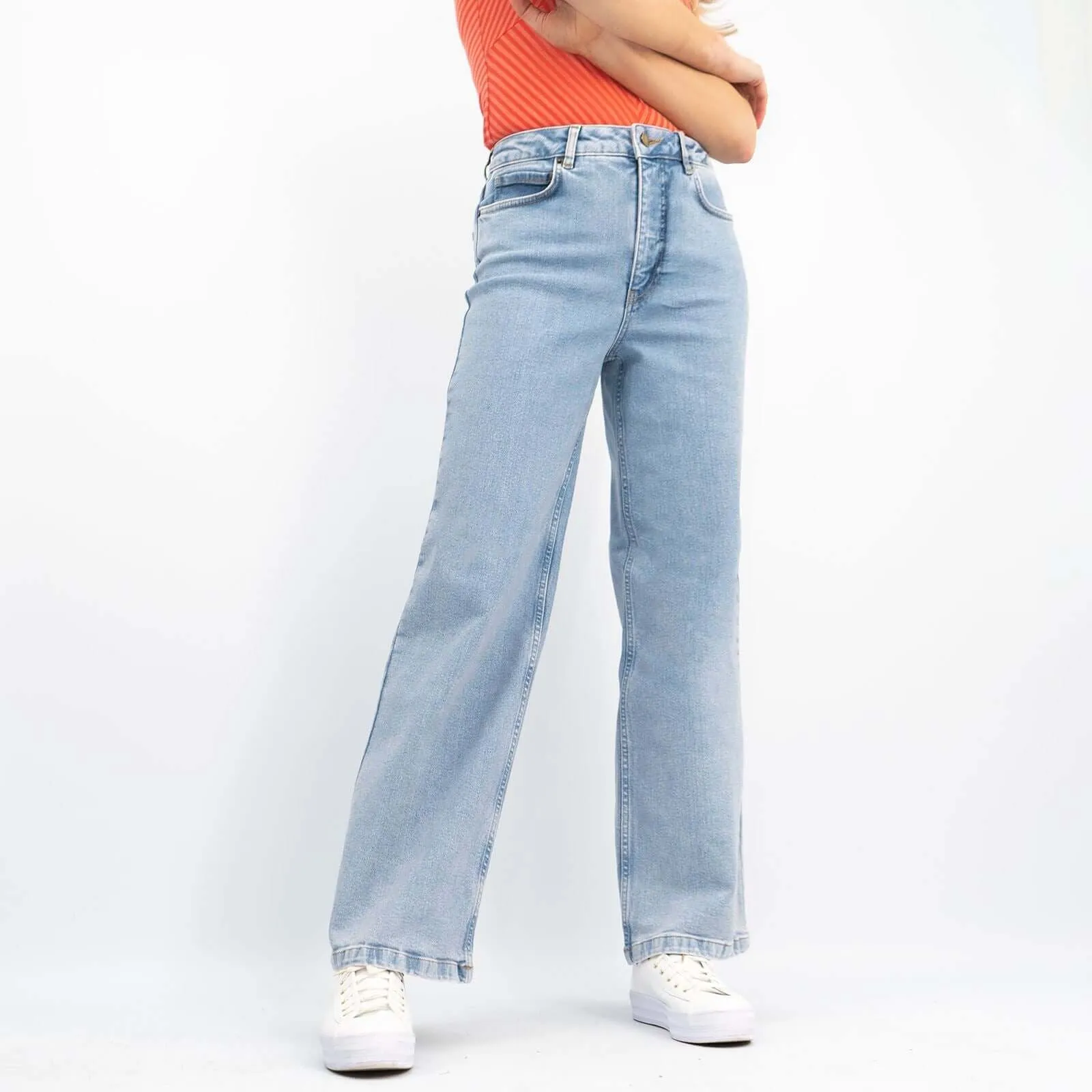 Hush Flare Wide Leg High Waisted Jeans for Women