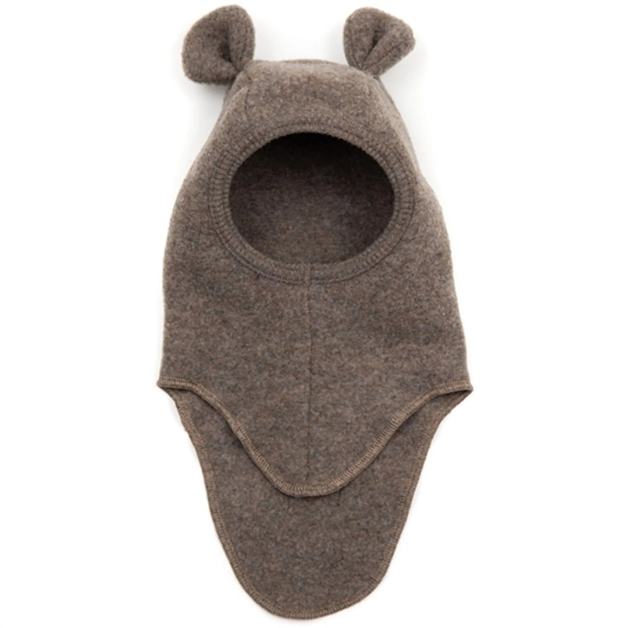 Huttelihut Balaclava Ears Soft Wool Teddy Cocoa Brown