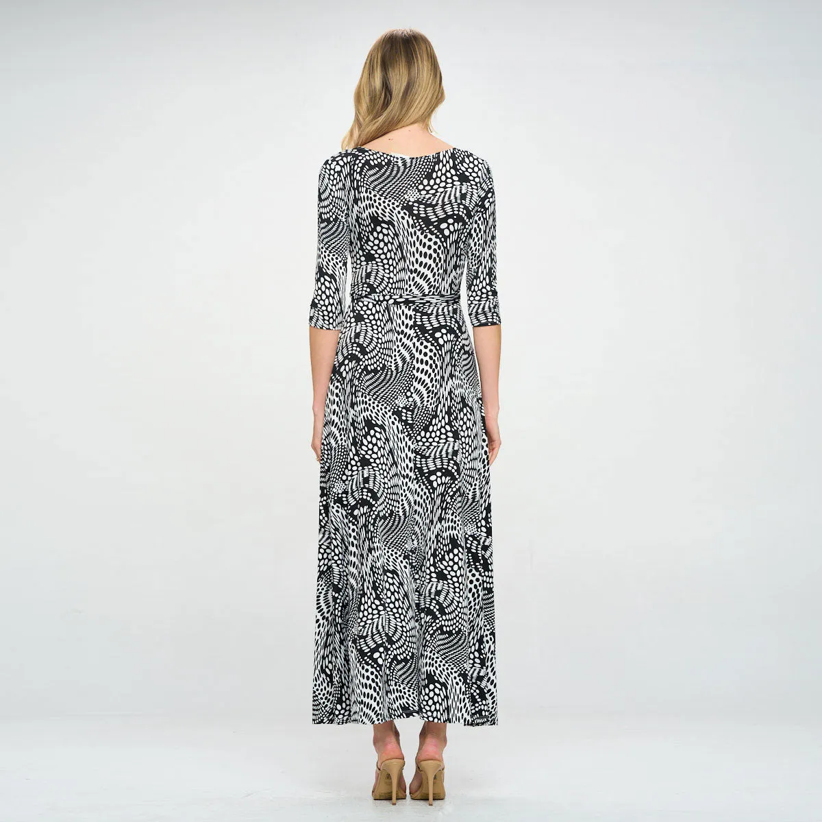 Inked Whirlwind Venechia Wrap Dress