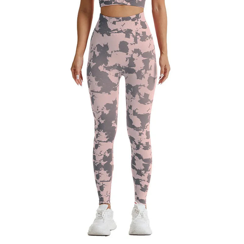 INSTOCK - printed seamless high waist hip camouflage yoga pants &