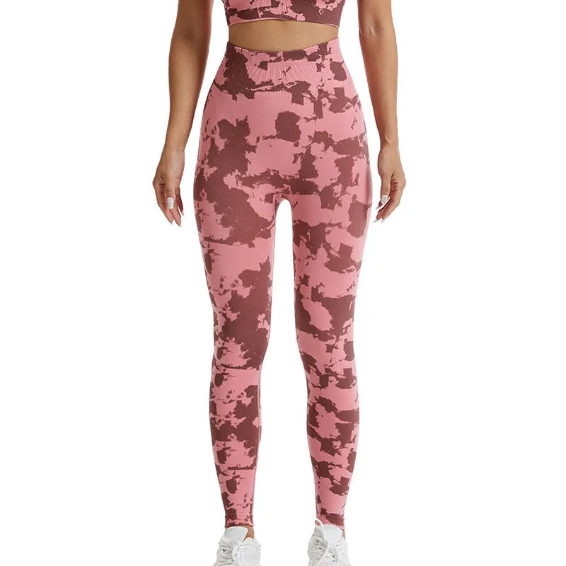 INSTOCK - printed seamless high waist hip camouflage yoga pants &