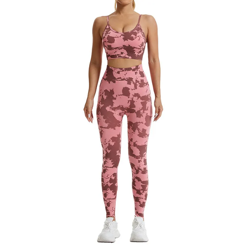 INSTOCK - printed seamless high waist hip camouflage yoga pants &