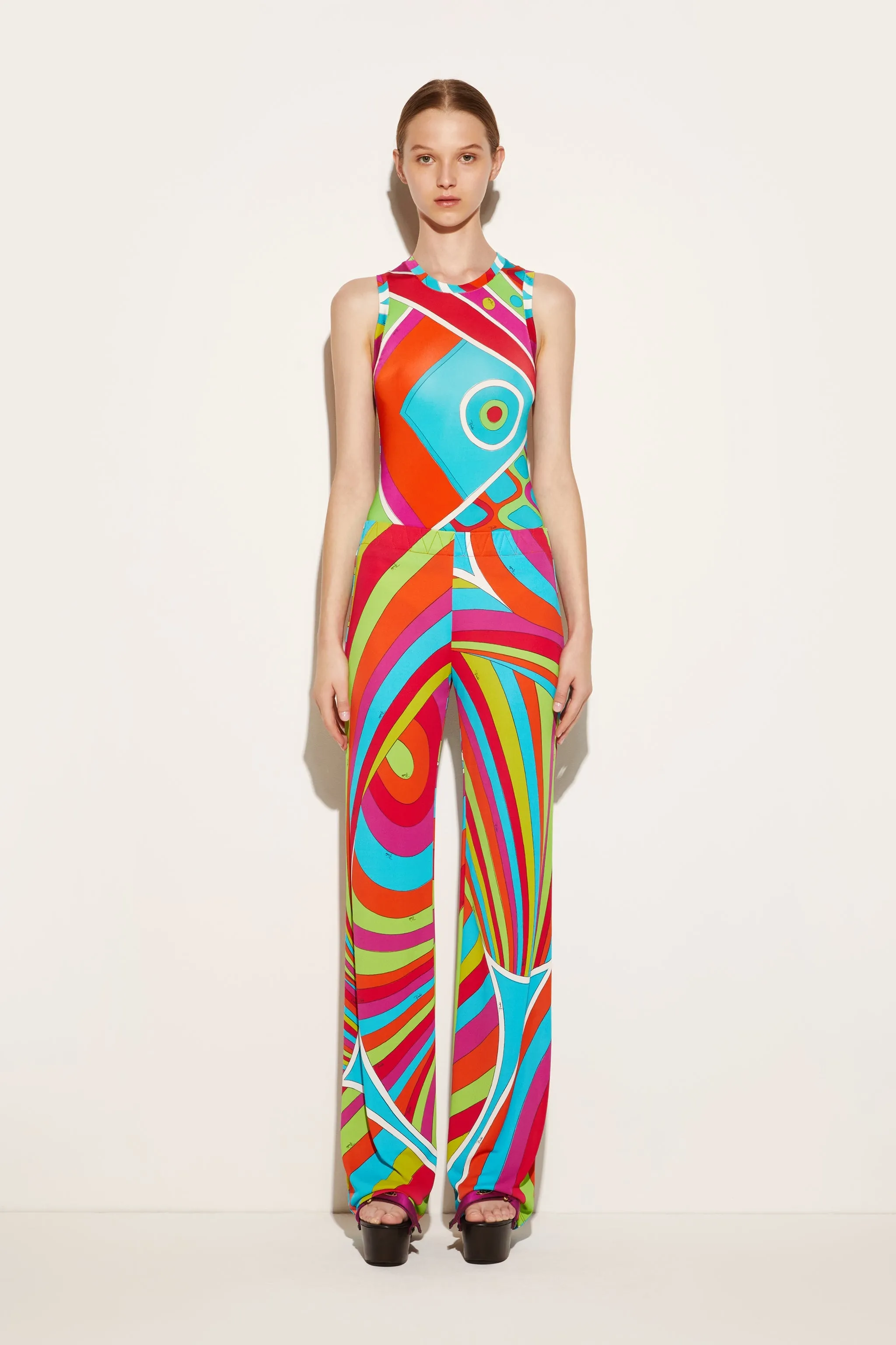 Iride-Print Trousers