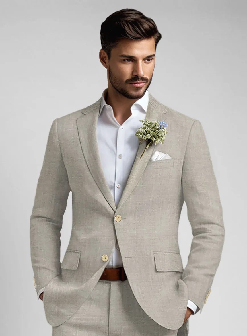 Ivy Beige Linen Suit