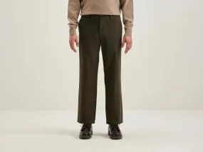 Jaggot straight trousers (242 / M / DARK OLIVE)