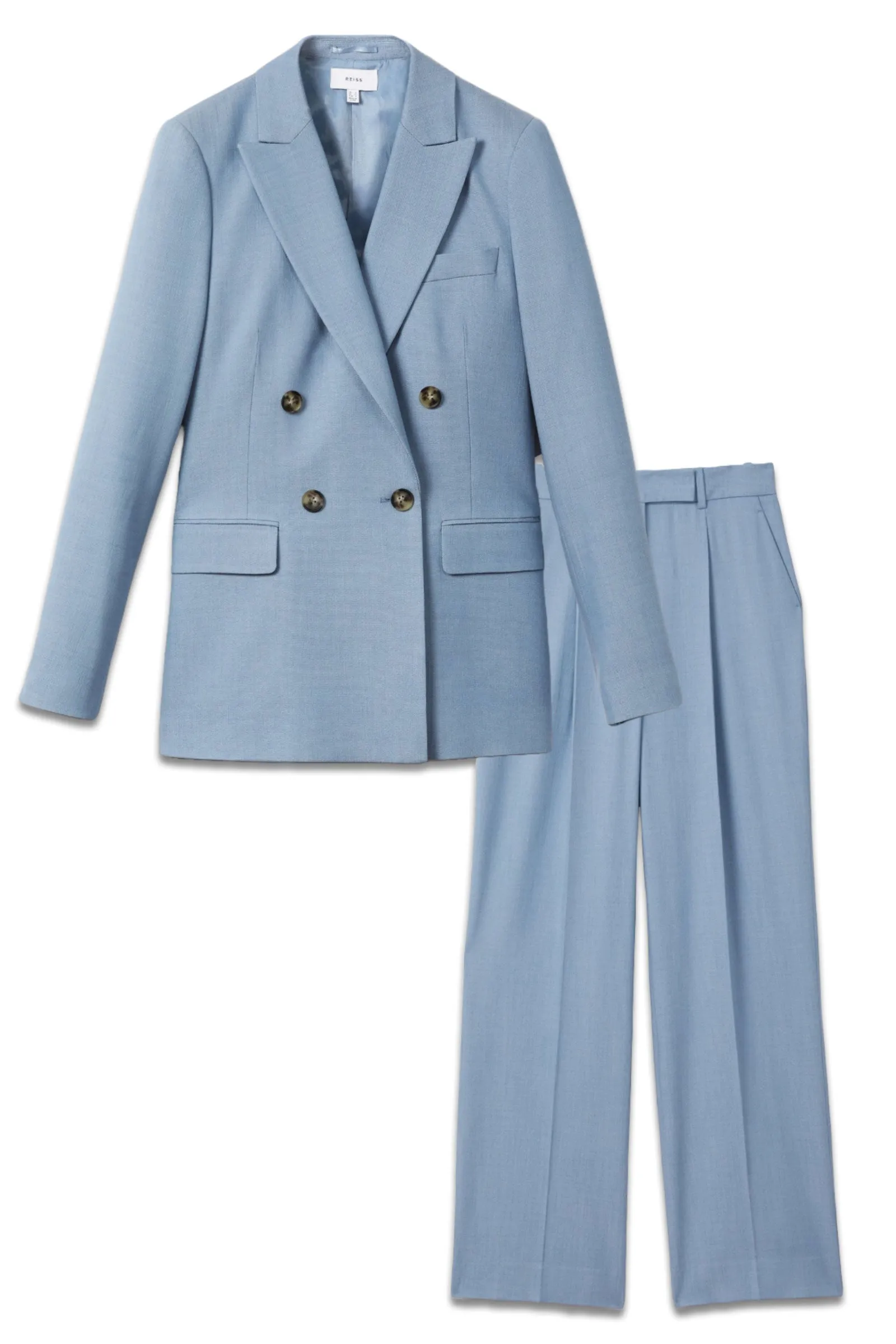 June Double Breasted Blazer And Wide Leg Suit Trousers