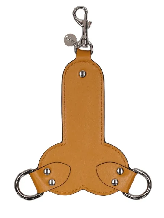 JW Anderson   Punk penis leather key chain 