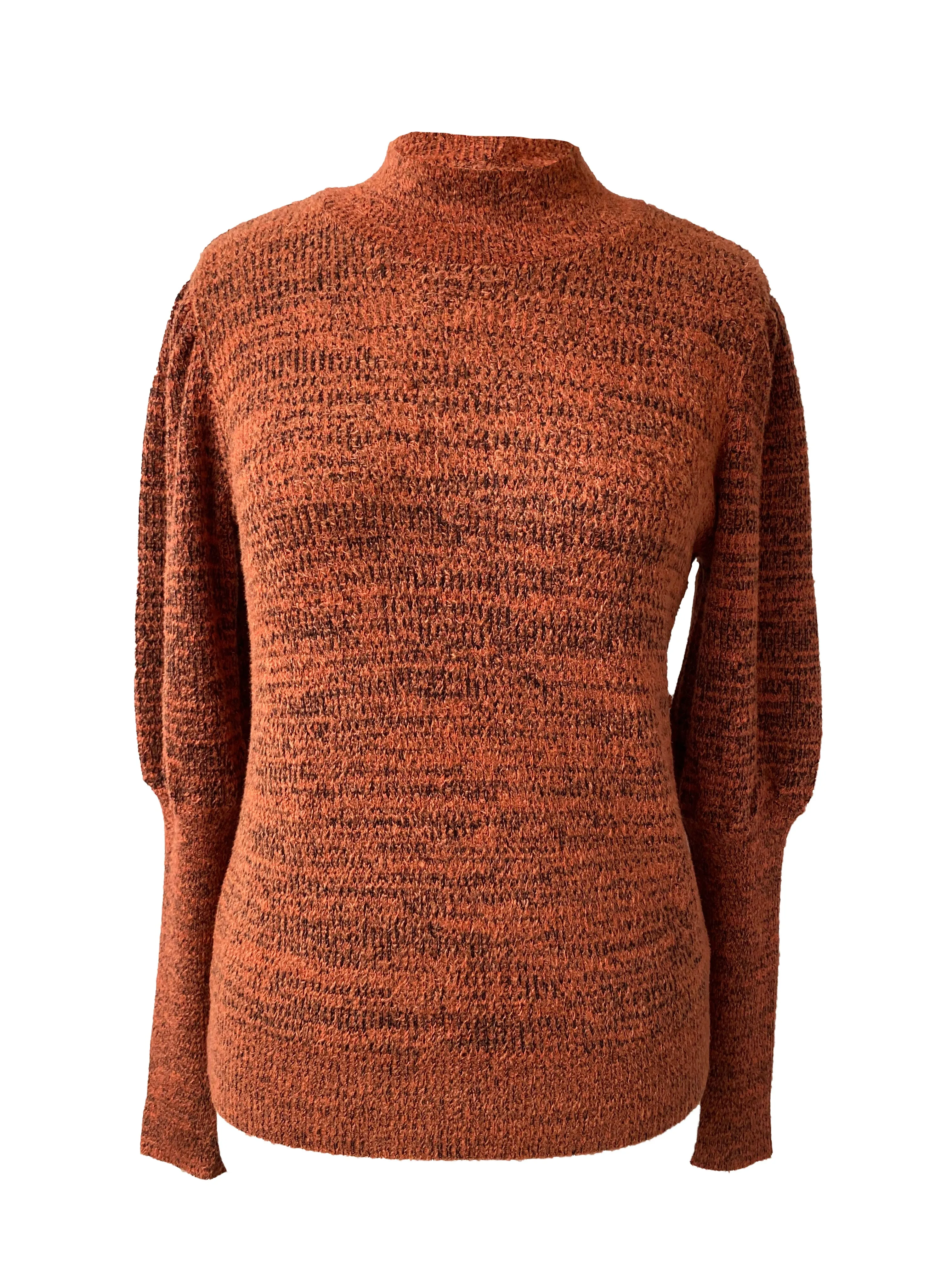 Knit Jumper with Juliet Sleeve in Tiger