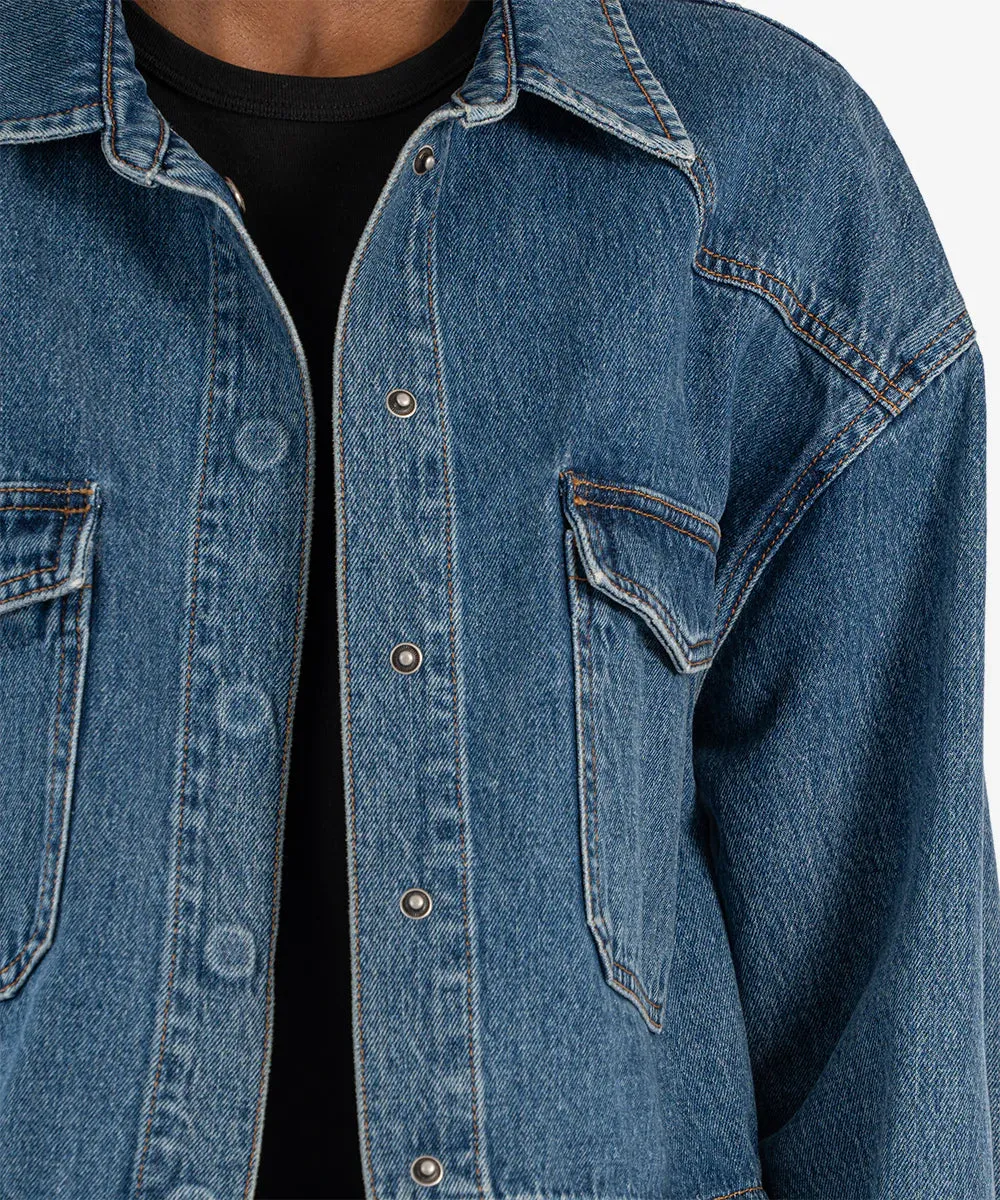 Kut Denim Billie Crop Jean Jacket