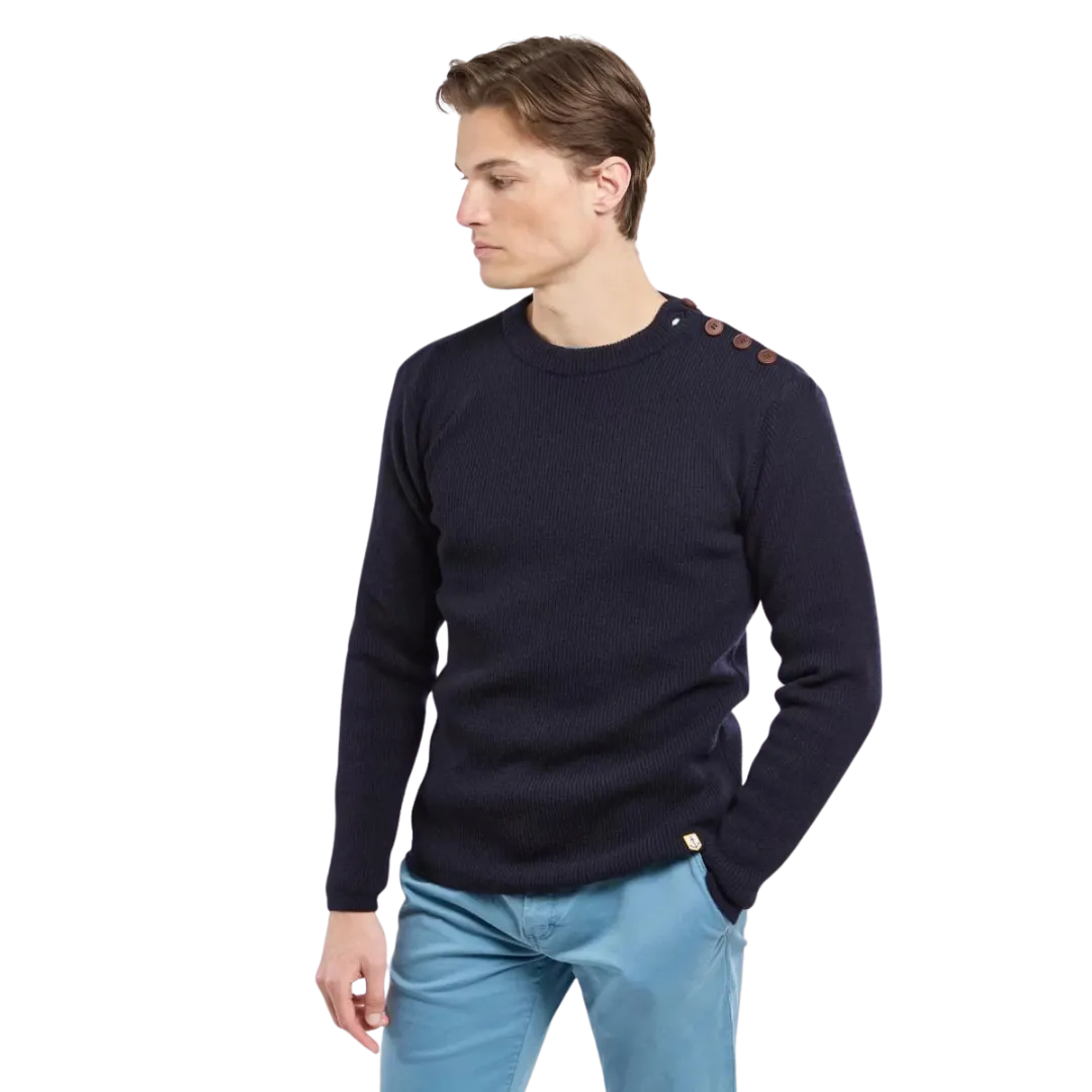 Lambswool Sailor Sweater - Navy