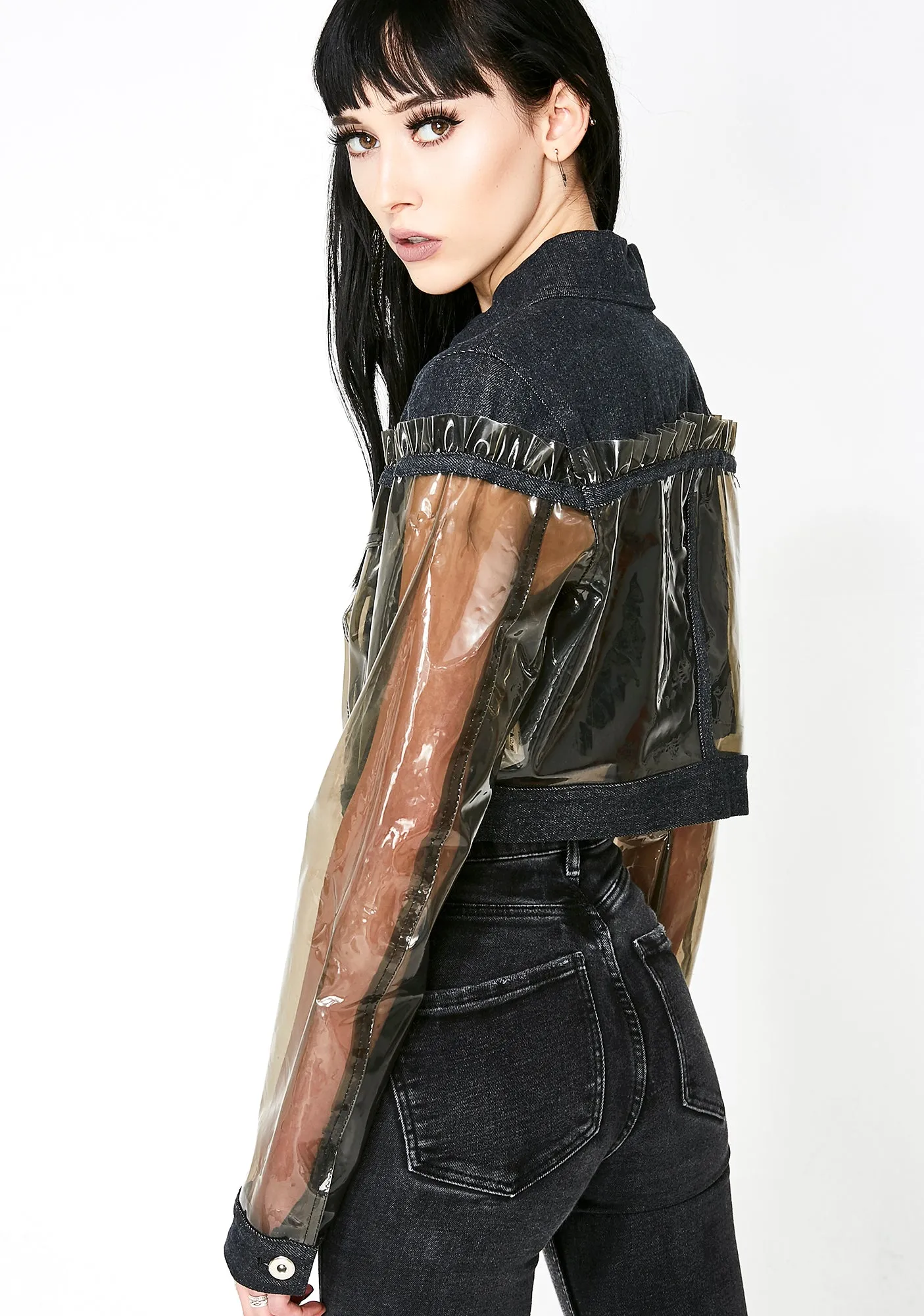 Life In Plastic Cropped Jacket