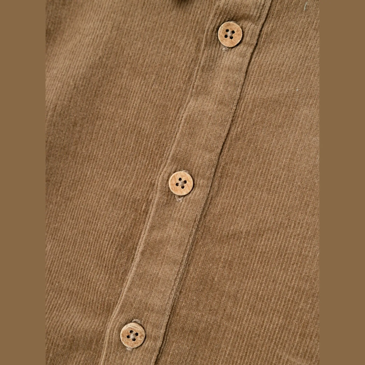 Lil'Atelier Sepia Tint Obert Corduroy Shirt