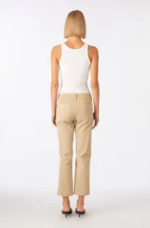 Lillian Crop Chino ~ Khaki