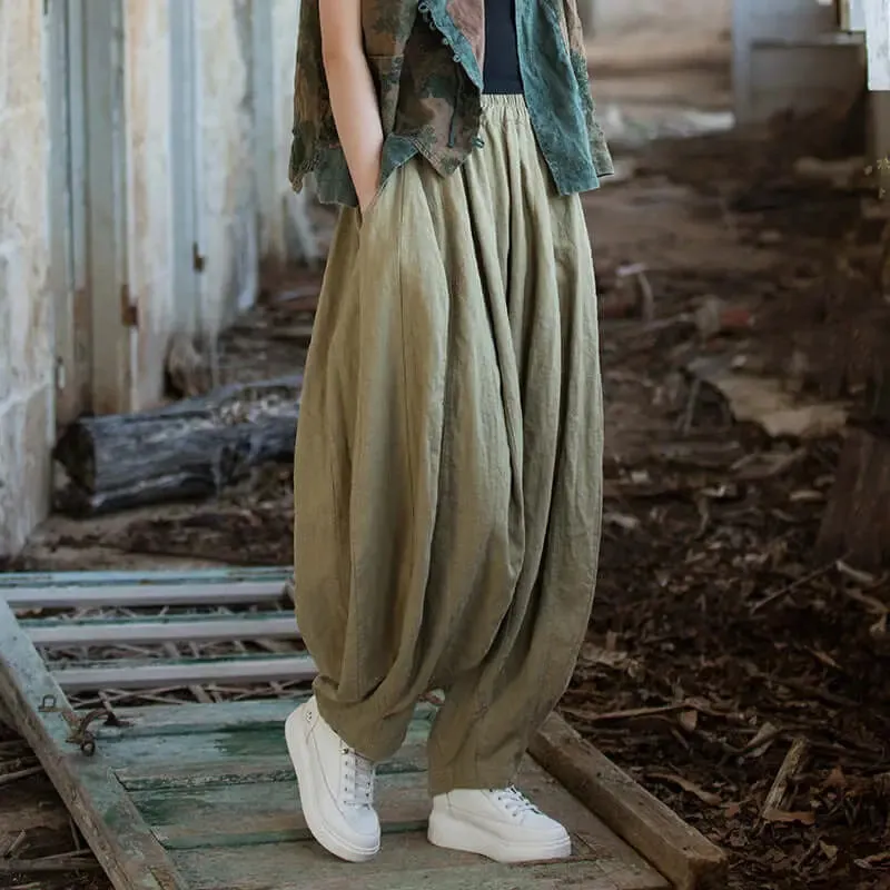 Linen Harem Pants for Women: Comfy Casualwear