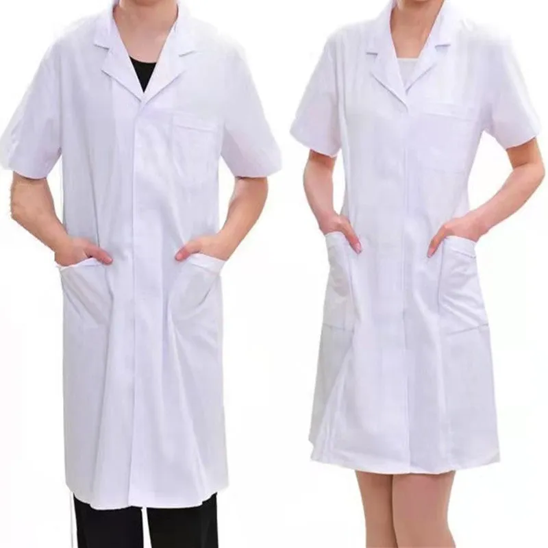 Long Sleeve Short Sleeve Experiment For Men And Women In White Coats