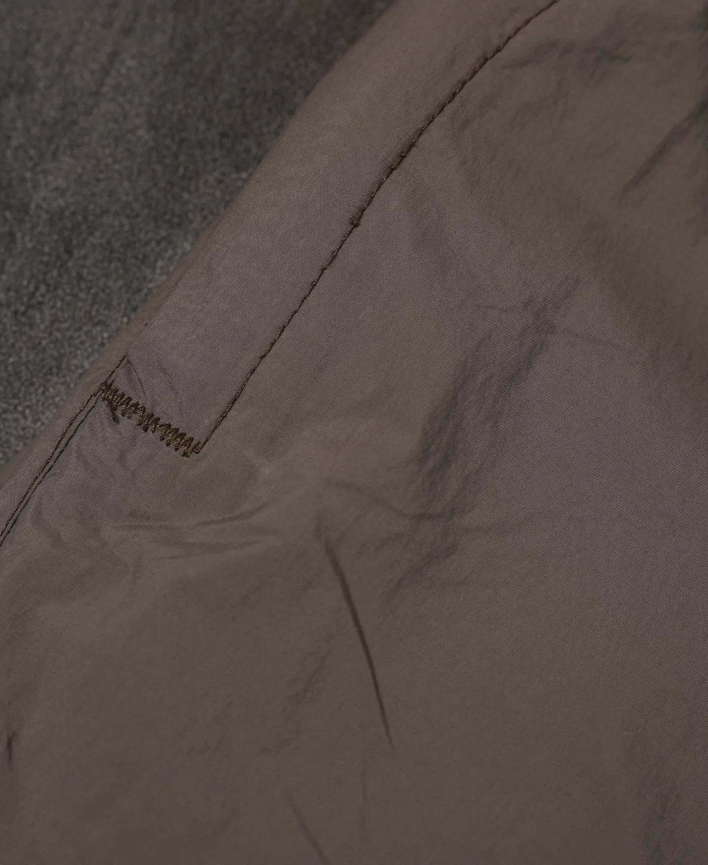 Lot 1010 1980s Padded Nylon Trousers - Brown