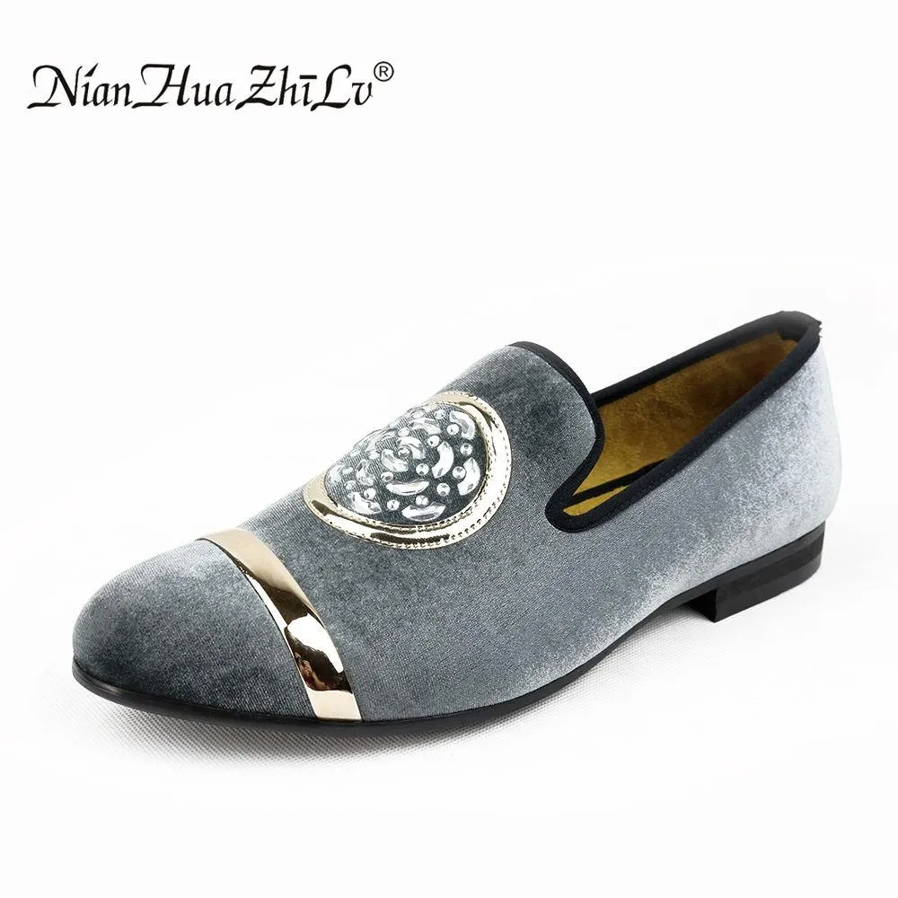 Luxury Handcrafted Velvet Dress Shoes