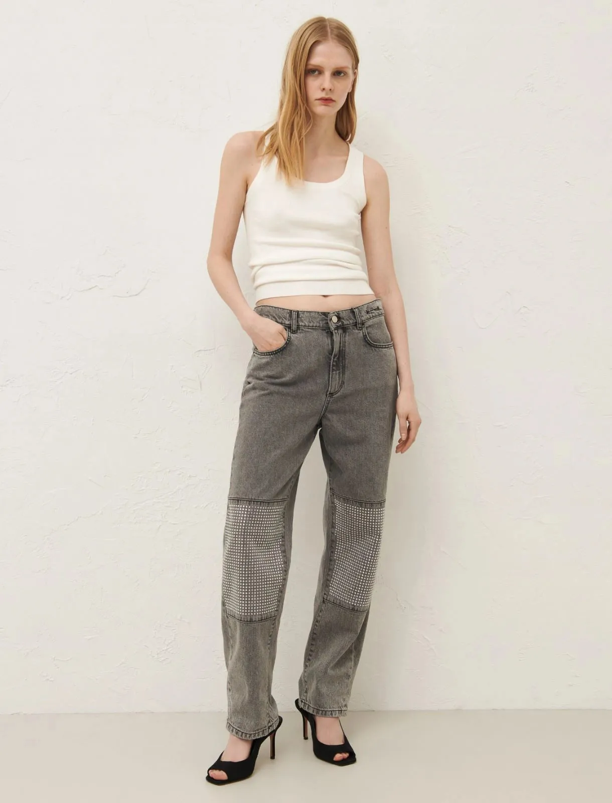 MARELLA Grey Patch Jeans