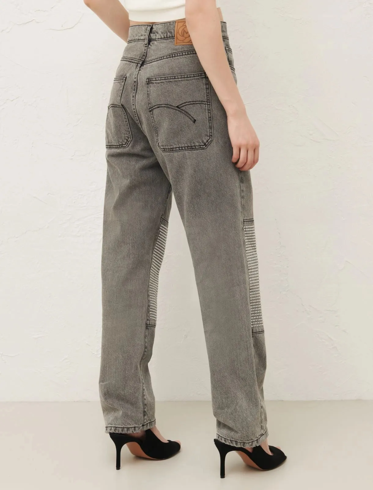 MARELLA Grey Patch Jeans