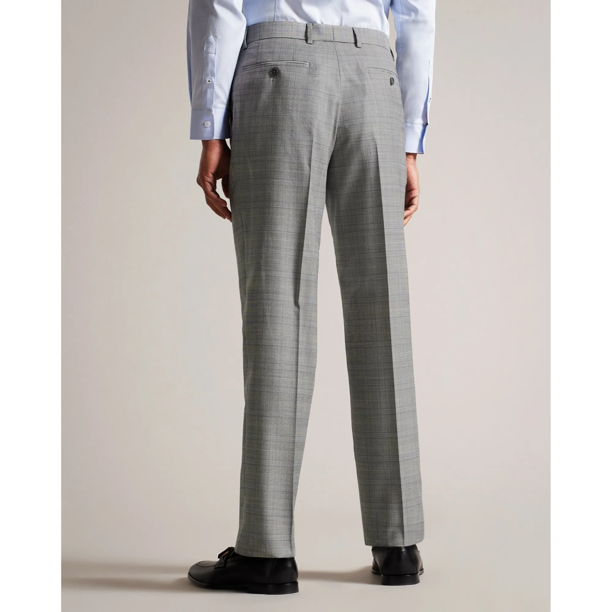 Men Mps-Elgolts-Grey Pow Check Trouser - Grey