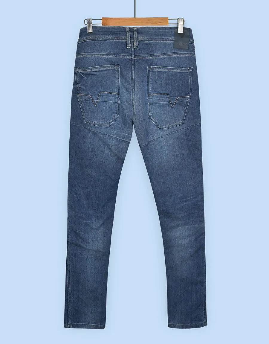 Men's Biker Jeans Pant- Blue