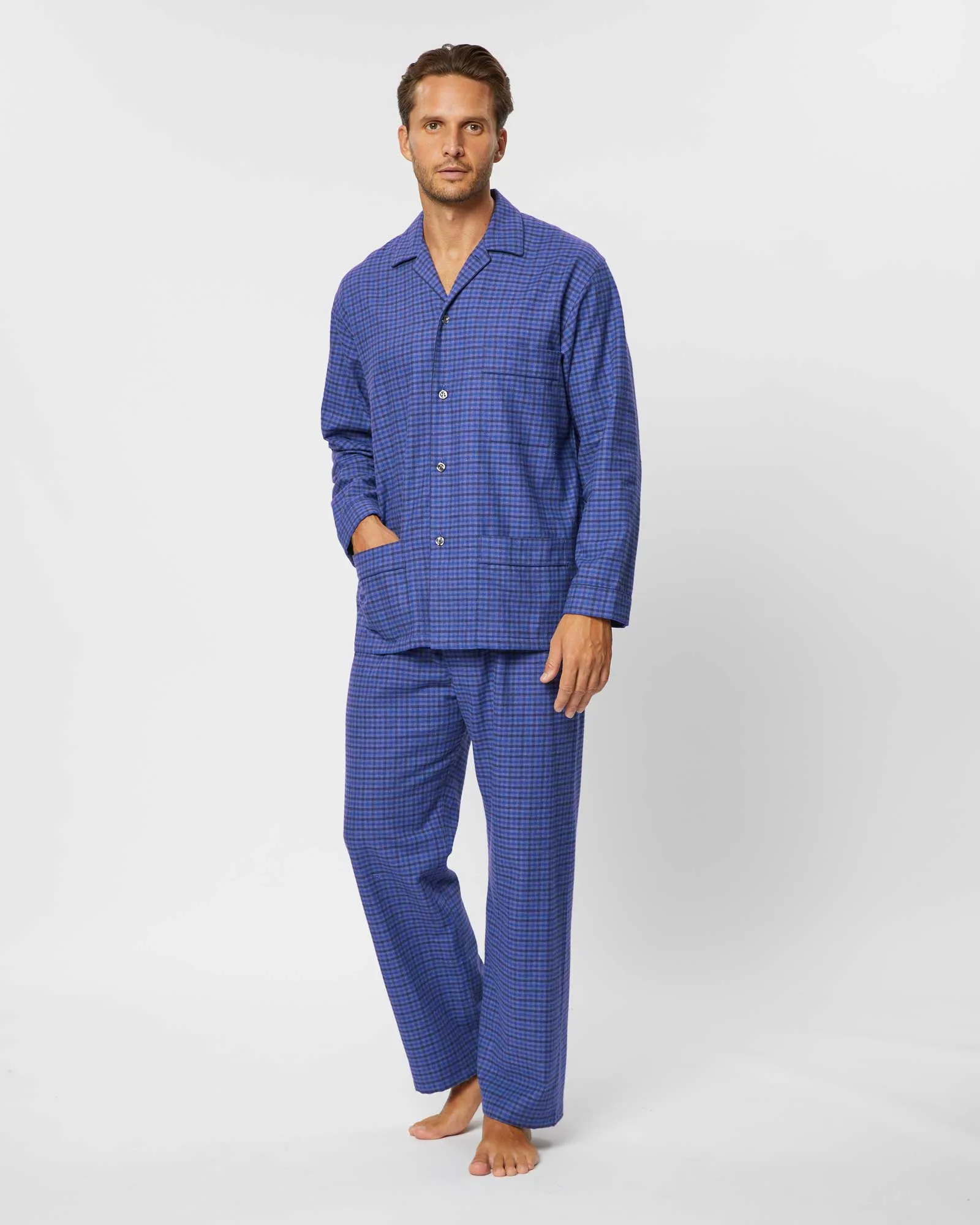 Men's Brushed Cotton Pyjamas - Winsford Check