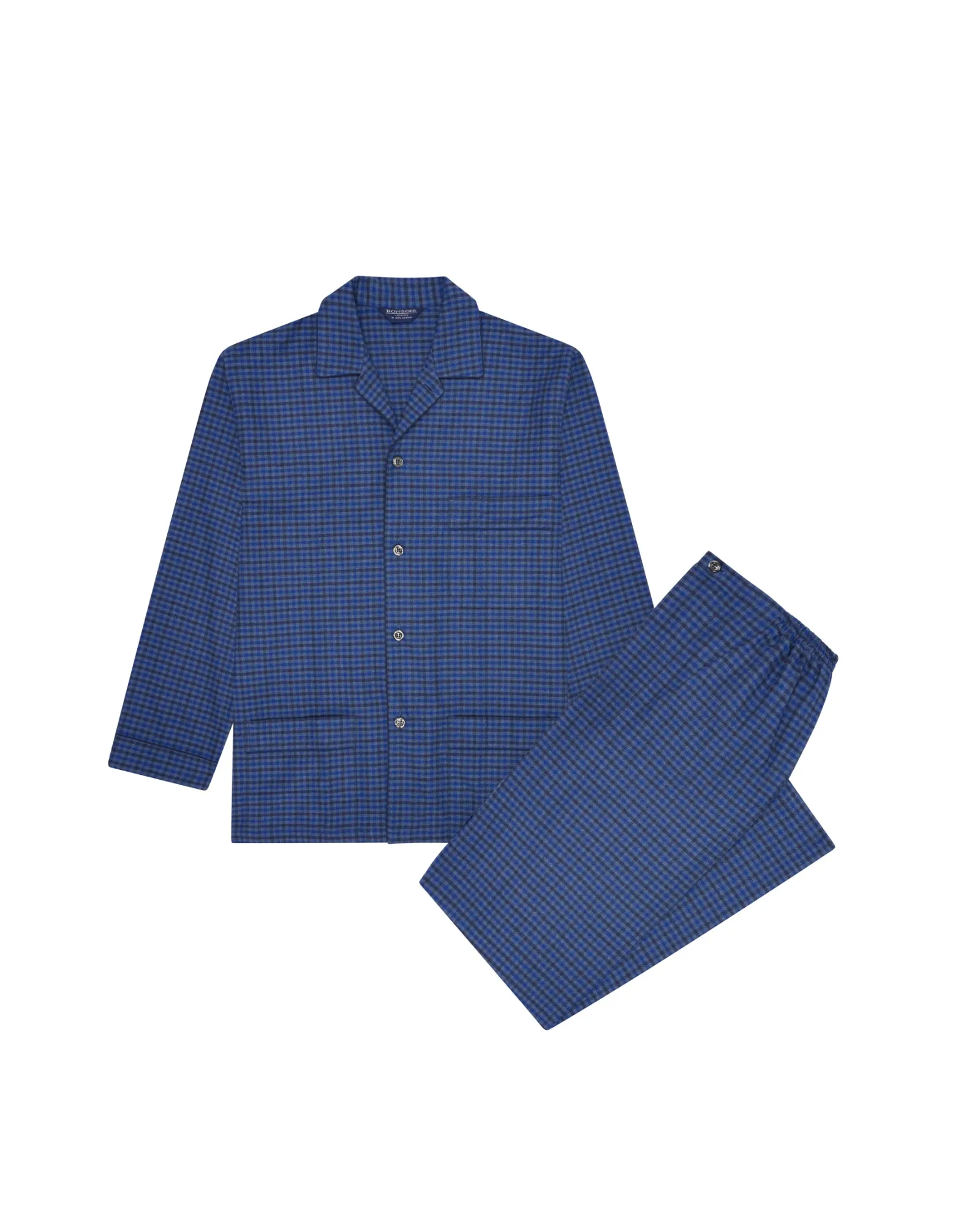 Men's Brushed Cotton Pyjamas - Winsford Check