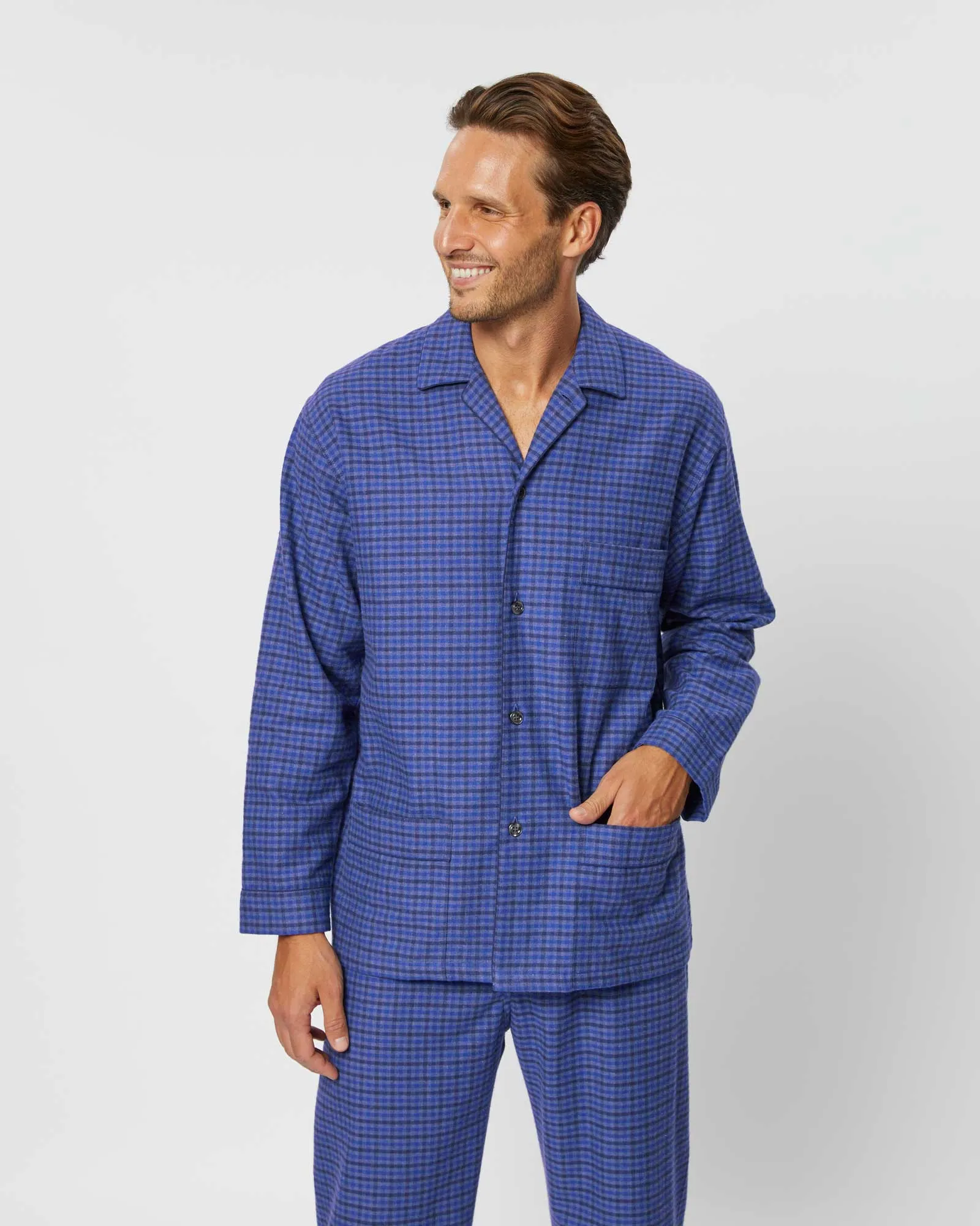 Men's Brushed Cotton Pyjamas - Winsford Check