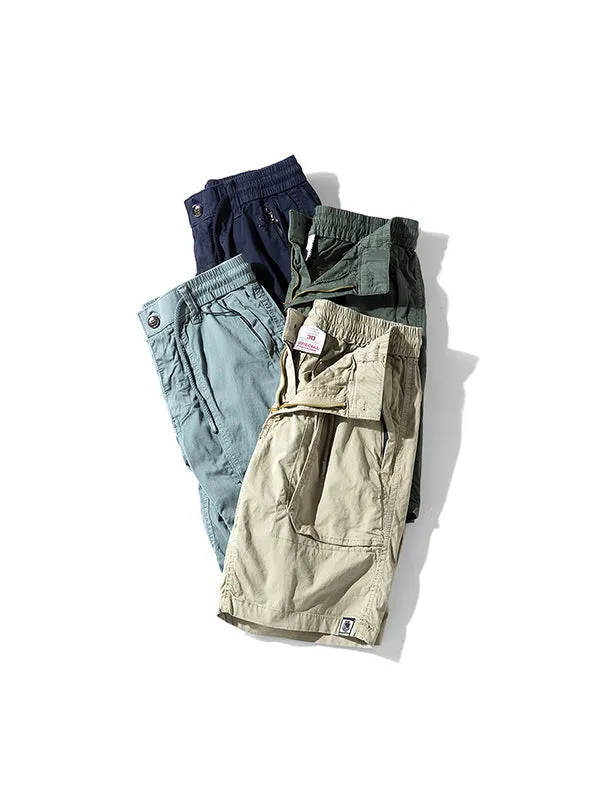 Men'S Thin Multi-Pocket Trousers Cargo Shorts