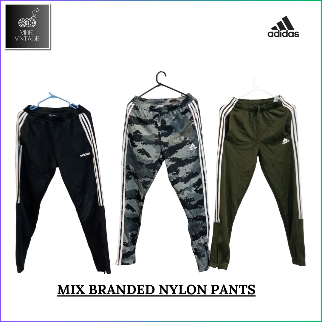 MIX BRANDED NYLON TRACK TROUSERS - 20 PCS