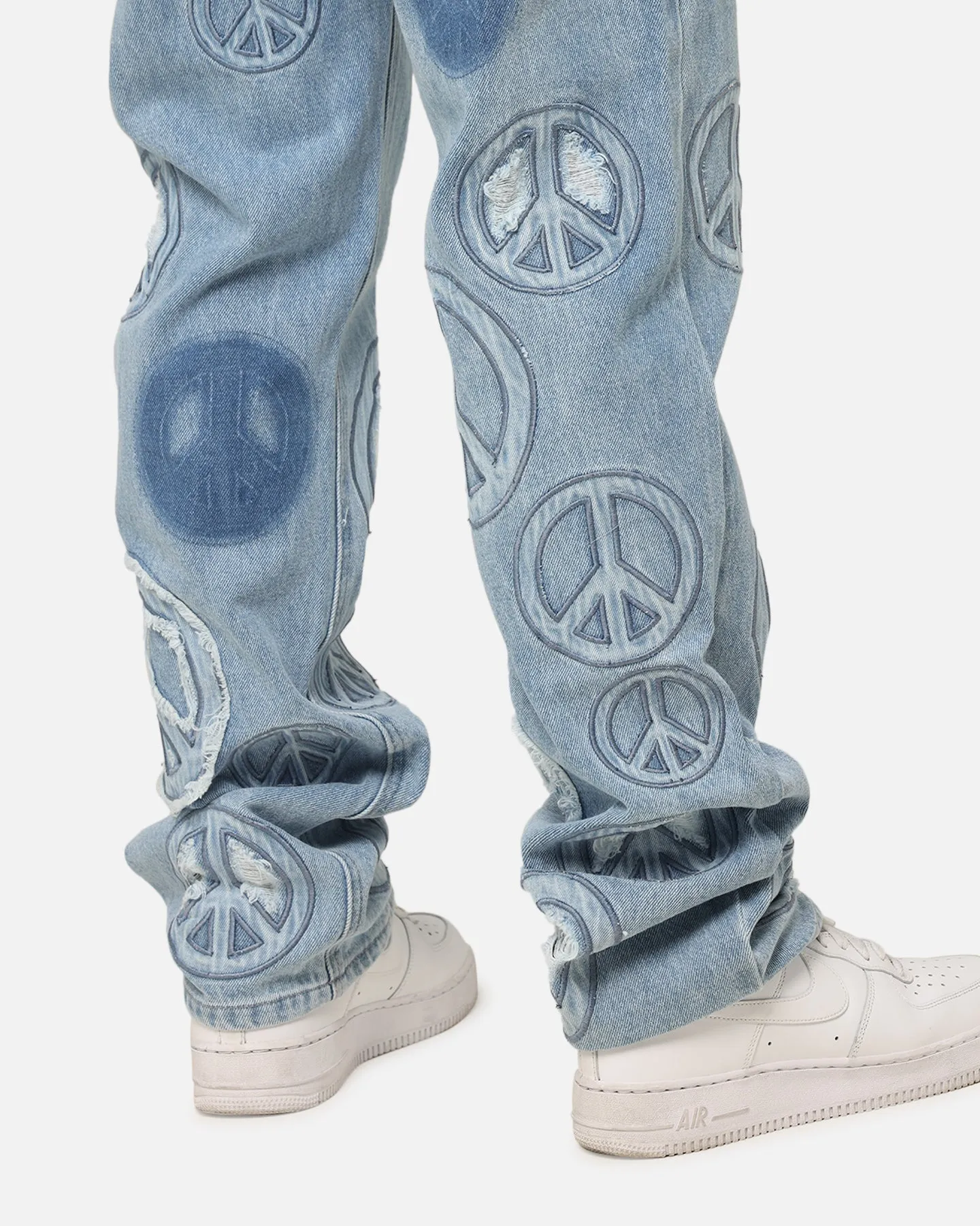 MNML V723 Peace By Peace Denim Jeans Blue