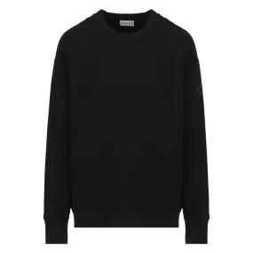 Moncler Detailed Logo On Back Black Sweatshirt