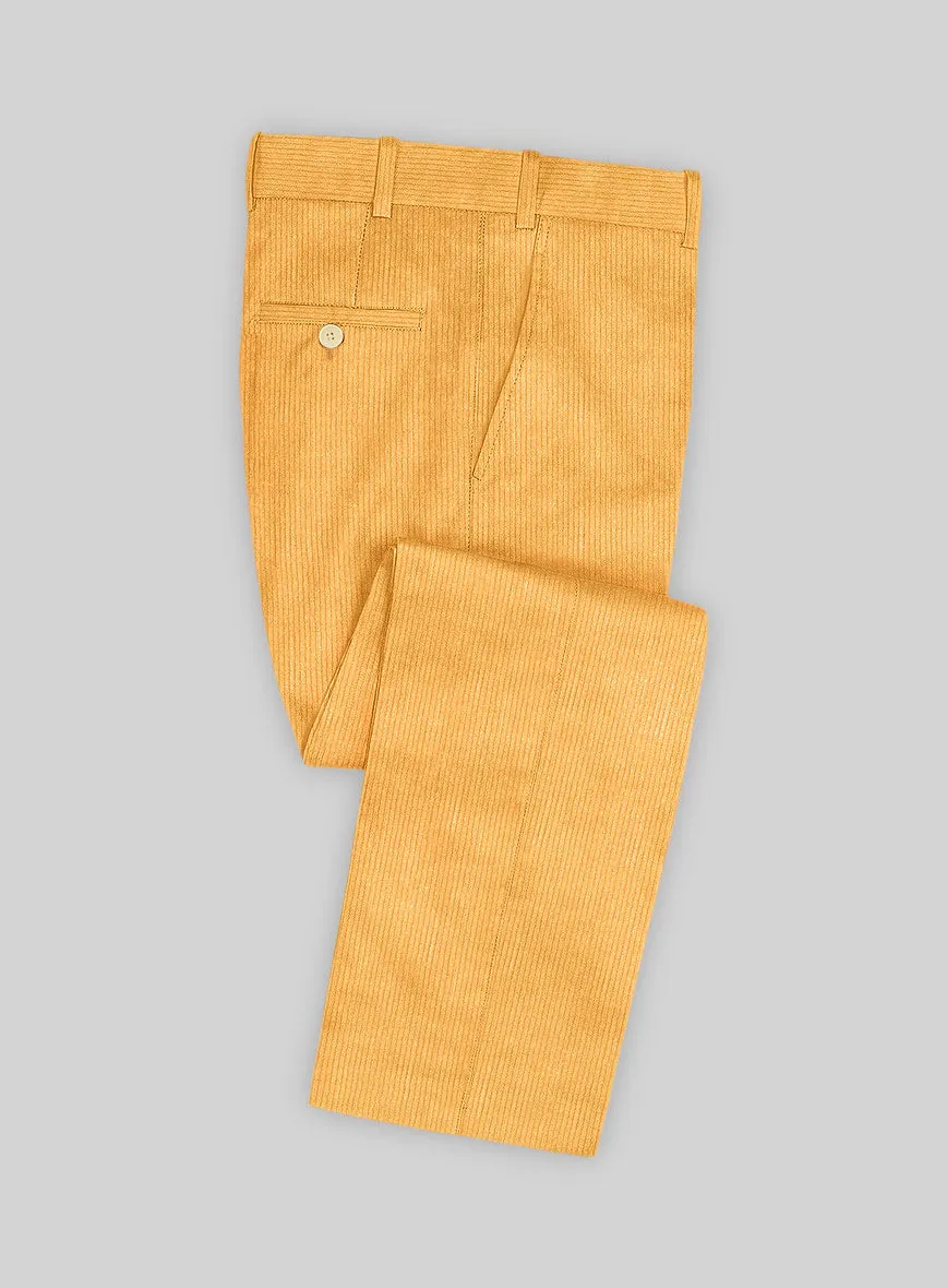 Naples Yellow Corduroy Suit