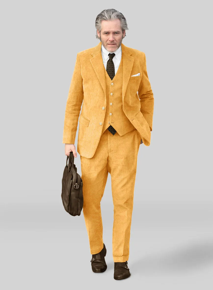 Naples Yellow Corduroy Suit