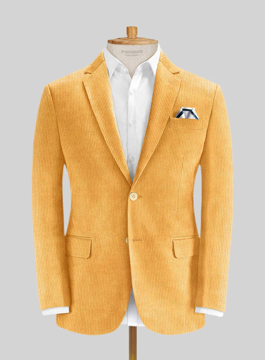 Naples Yellow Corduroy Suit