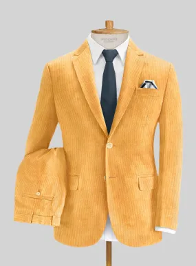 Naples Yellow Corduroy Suit