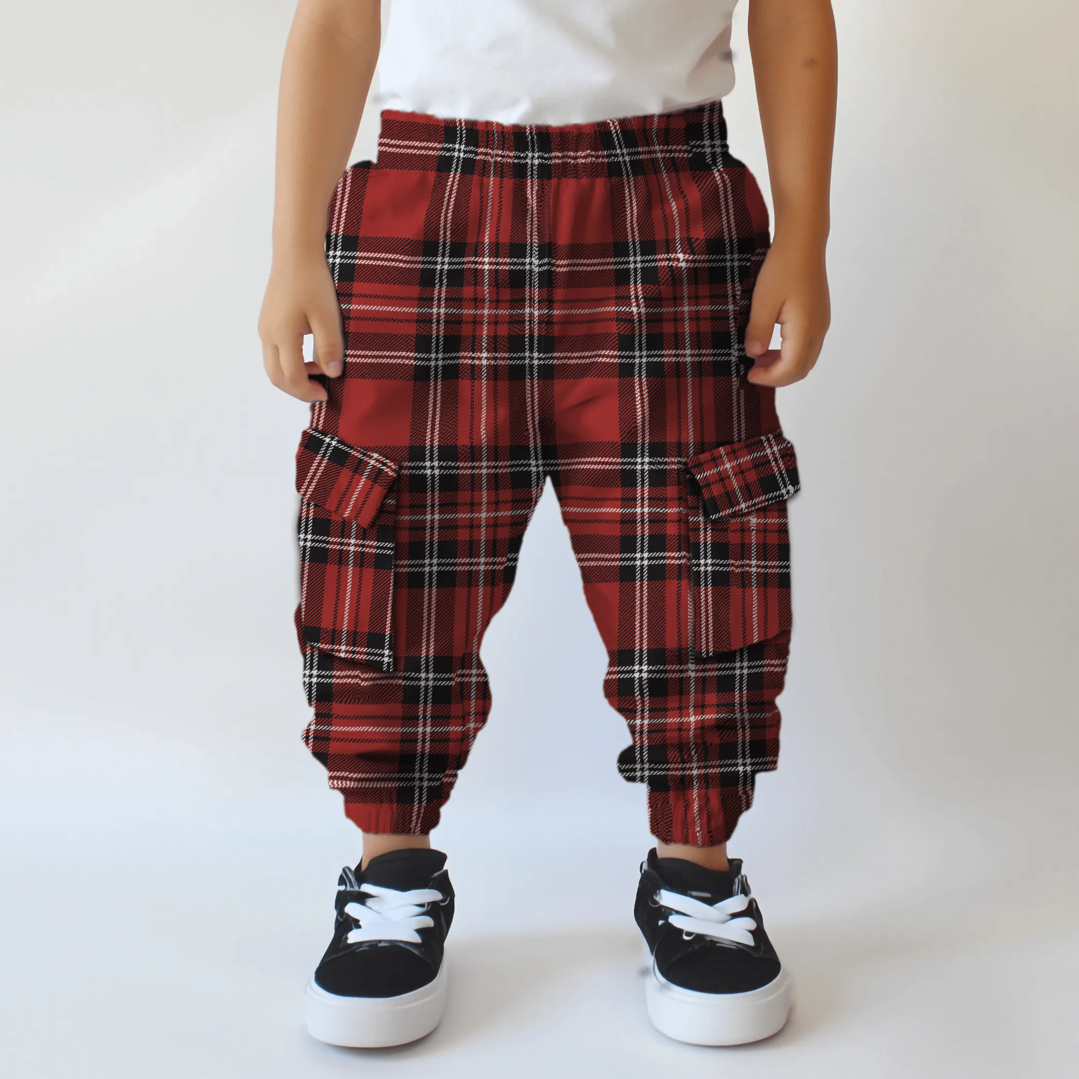 Needlecord Cargo Pants - Punk tartan