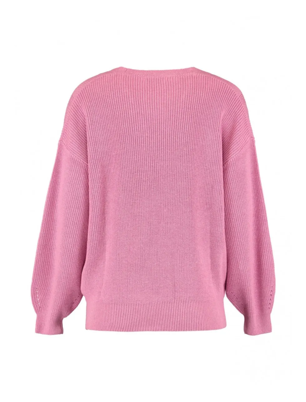 Nia Rose Pink Chevron Knit Jumper