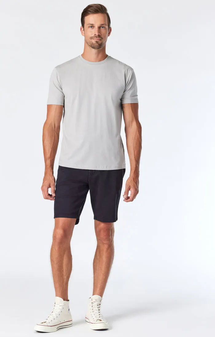 NOAH SHORTS IN BLACK TWILL