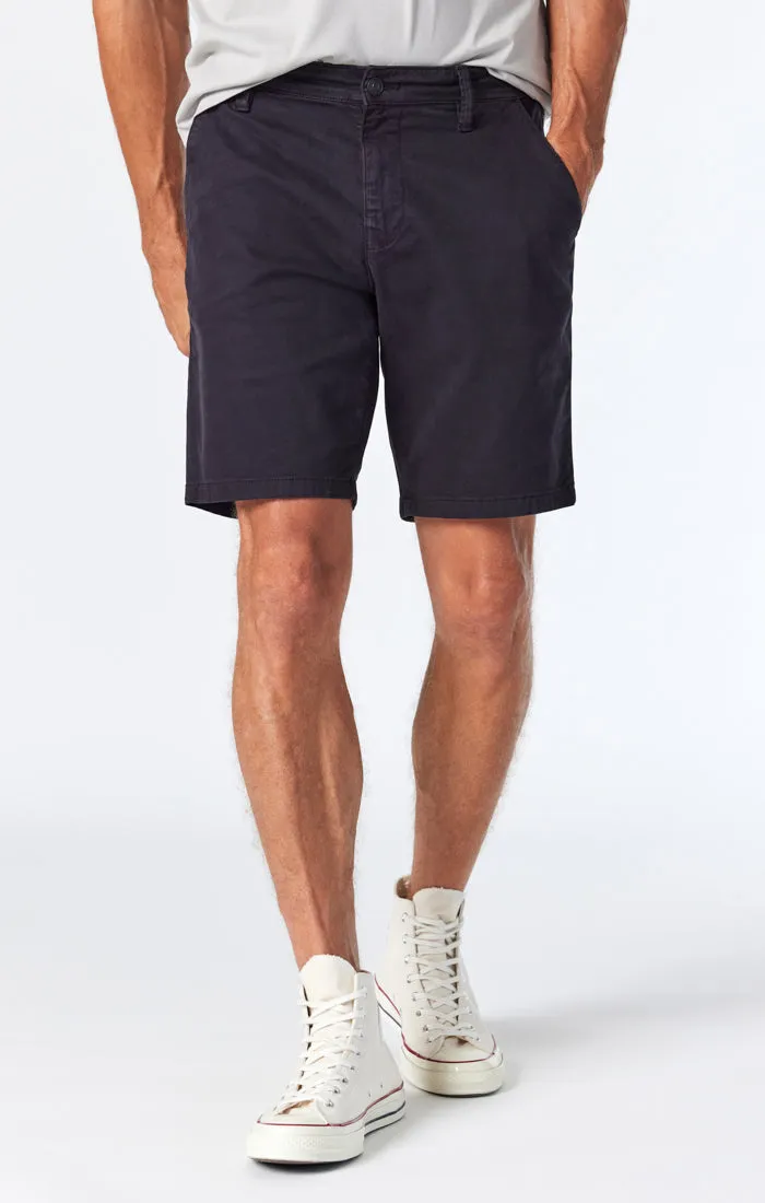 NOAH SHORTS IN BLACK TWILL