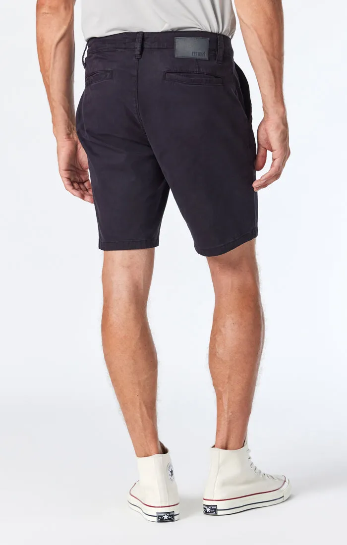 NOAH SHORTS IN BLACK TWILL