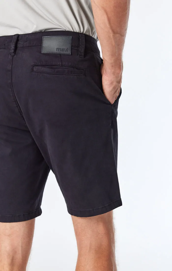 NOAH SHORTS IN BLACK TWILL